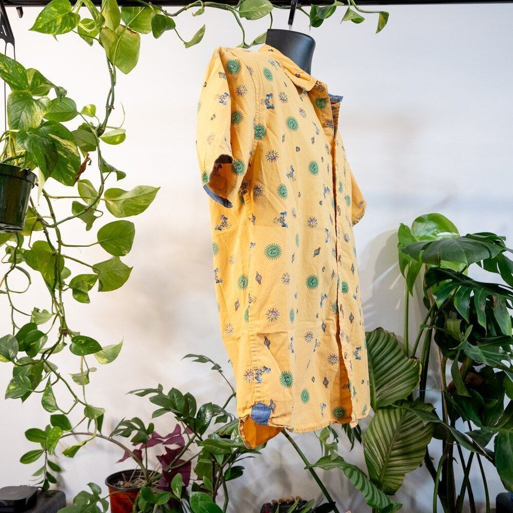 Eldon Retro Psychedelic Button-Down Shirt, Eye Pa… - image 8